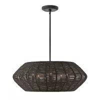 Lampa wisząca Luca - 5 źródeł światła - Czarny