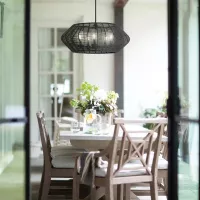 Lampa wisząca Luca - 5 źródeł światła - Czarny