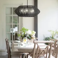 Lampa wisząca Luca - 5 źródeł światła - Czarny