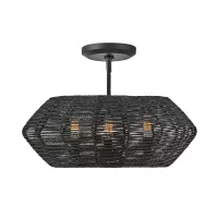 Lampa wisząca Luca - 3 źródła światła - Czarny