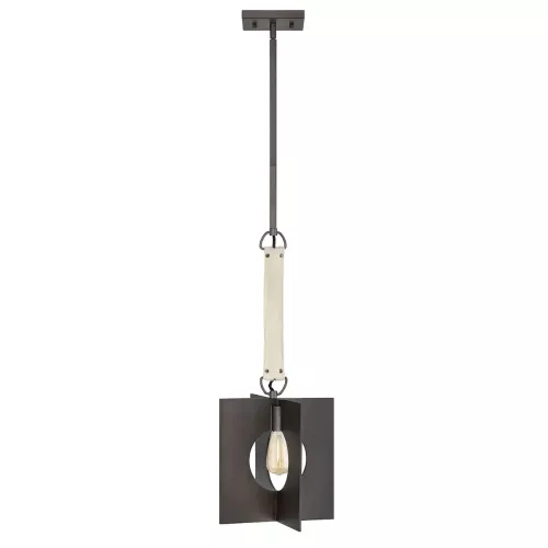 Lampa wisząca Ludlow - 1 źródło światła - Szczotkowany grafit