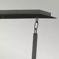 Lampa wyspowa Ludlow - 8 źródeł światła - Szczotkowany grafit