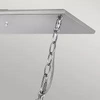 Lampa wyspowa Ludlow - 8 źródeł światła - Polerowany nikiel
