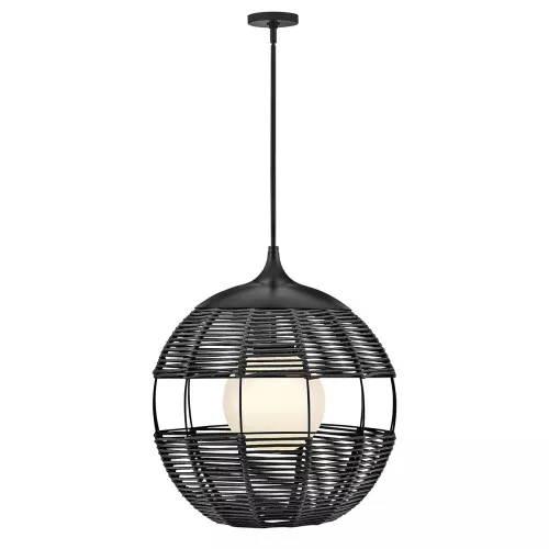 Średnia lampa wisząca Maddox - 1 źródło światła - Czarny