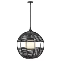 Średnia lampa wisząca Maddox - 1 źródło światła - Czarny
