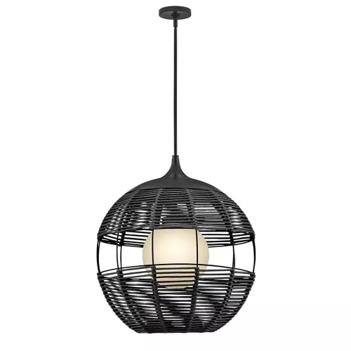 Średnia lampa wisząca Maddox - 1 źródło światła - Czarny