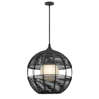 Średnia lampa wisząca Maddox - 1 źródło światła - Czarny