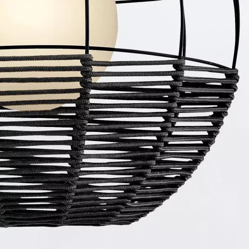 Średnia lampa wisząca Maddox - 1 źródło światła - Czarny