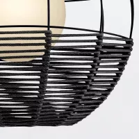 Średnia lampa wisząca Maddox - 1 źródło światła - Czarny