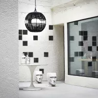 Średnia lampa wisząca Maddox - 1 źródło światła - Czarny