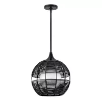Mała lampa wisząca Maddox - 1 źródło światła - Czarny