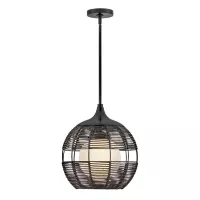 Mała lampa wisząca Maddox - 1 źródło światła - Czarny