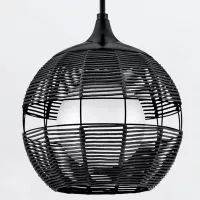 Mała lampa wisząca Maddox - 1 źródło światła - Czarny