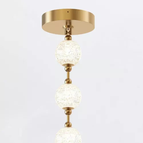Lampa wisząca LED Marni - Naturalny mosiądz