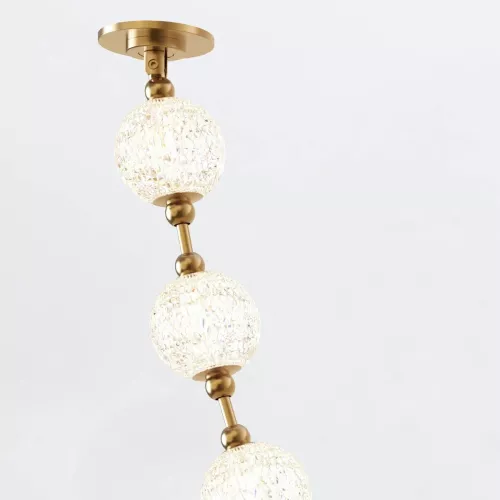Lampa wisząca LED Marni - Naturalny mosiądz