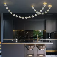 Lampa wisząca LED Marni - Naturalny mosiądz