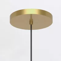 Mała lampa wisząca LED Marni - Naturalny mosiądz