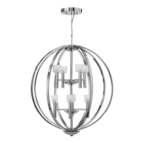 Lampa wisząca Mondo - 8 źródeł światła - Polerowany chrom