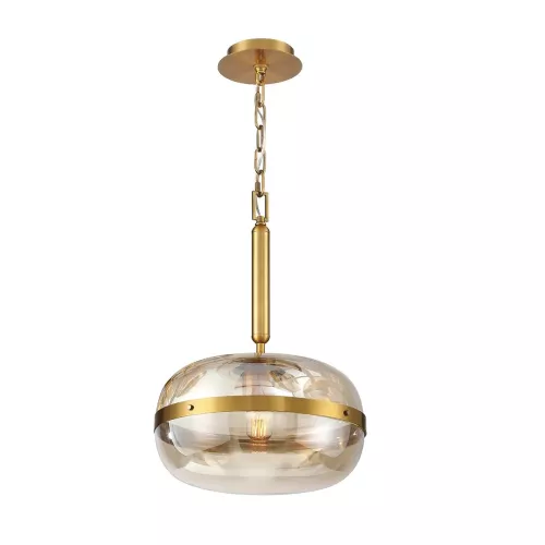 Lampa wisząca Nottingham - 1 źródło światła - Antyczny mosiądz