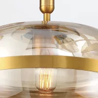 Lampa wisząca Nottingham - 1 źródło światła - Antyczny mosiądz