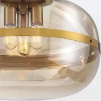 Lampa wisząca Nottingham - 3 źródła światła - Antyczny mosiądz