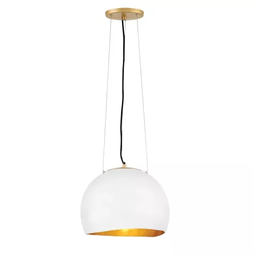 Lampa wisząca Nula - 1 źródło światła - Perłowa biel