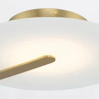 Średni plafon / kinkiet Nuvola - Szczotkowane złoto