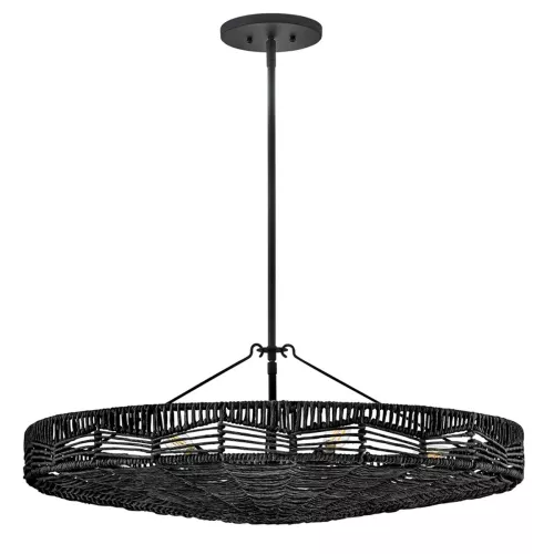 Lampa wisząca Ophelia - 6 źródeł światła - Czarny