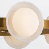 Żyrandol LED Alonso - Vintage mosiądz