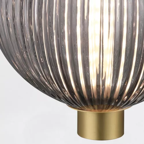 Mała lampa wisząca Palmas - 1 źródło światła - Szczotkowane złoto