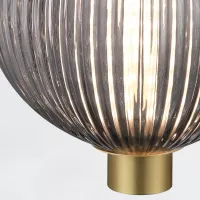 Mała lampa wisząca Palmas - 1 źródło światła - Szczotkowane złoto