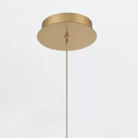 Mała lampa wisząca Palmas - 1 źródło światła - Szczotkowane złoto