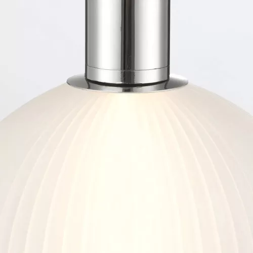 Mała lampa wisząca Palmas - 1 źródło światła - Polerowany nikiel