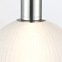 Mała lampa wisząca Palmas - 1 źródło światła - Polerowany nikiel