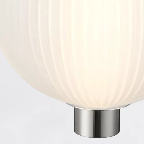 Mała lampa wisząca Palmas - 1 źródło światła - Polerowany nikiel