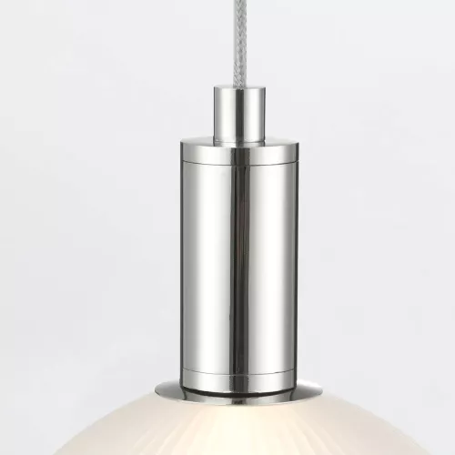 Mała lampa wisząca Palmas - 1 źródło światła - Polerowany nikiel