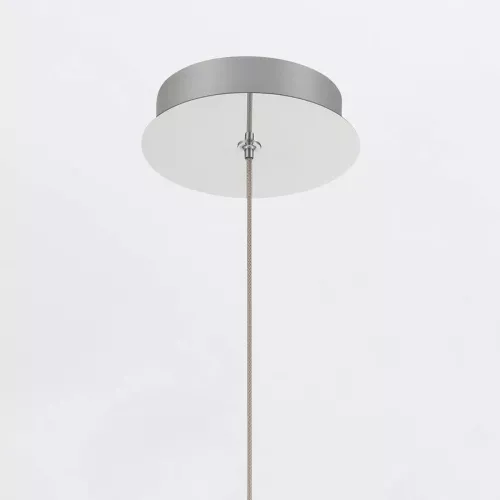 Mała lampa wisząca Palmas - 1 źródło światła - Polerowany nikiel