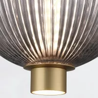 Mała lampa wisząca Palmas - 2 źródła światła - Szczotkowane złoto