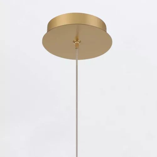 Mała lampa wisząca Palmas - 2 źródła światła - Szczotkowane złoto