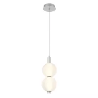 Mała lampa wisząca Palmas - 2 źródła światła - Polerowany nikiel