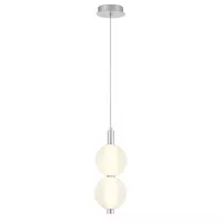 Mała lampa wisząca Palmas - 2 źródła światła - Polerowany nikiel