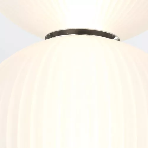 Mała lampa wisząca Palmas - 2 źródła światła - Polerowany nikiel