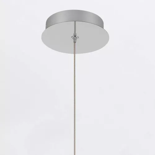 Mała lampa wisząca Palmas - 2 źródła światła - Polerowany nikiel