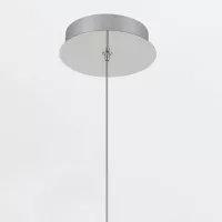 Mała lampa wisząca Palmas - 2 źródła światła - Polerowany nikiel