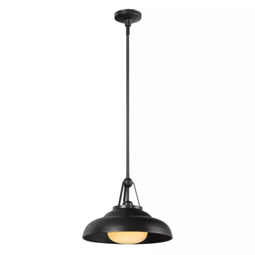 Lampa wisząca Palmetto - 1 źródło światła - Miejski brąz