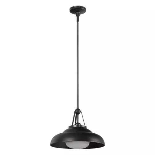 Lampa wisząca Palmetto - 1 źródło światła - Miejski brąz