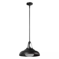Lampa wisząca Palmetto - 1 źródło światła - Miejski brąz