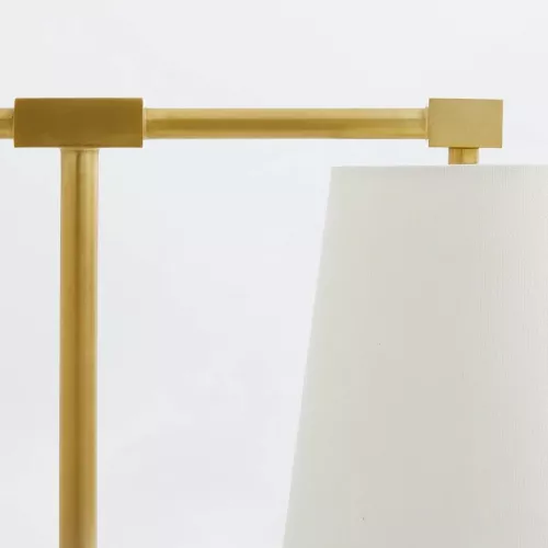 Lampa stołowa Messina - 2 źródła światła - Antyczny mosiądz