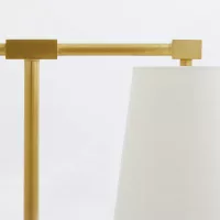 Lampa stołowa Messina - 2 źródła światła - Antyczny mosiądz