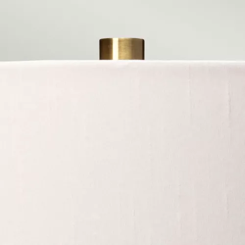 Lampa stołowa Reno - 1 źródło światła - Postarzany mosiądz, zielony